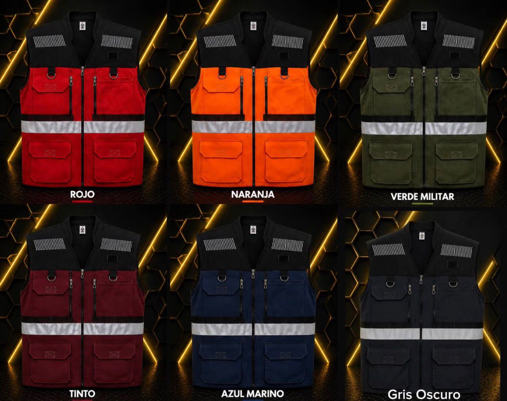 Chaleco Industrial "NAVYTECH" / Diseño Ejecutivo de Alta Resistencia